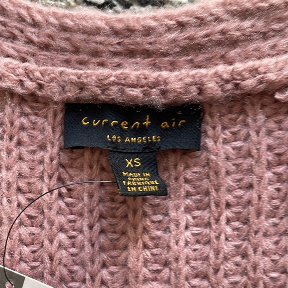 Anthropologie Dusty Pink Puff Sleeve Buttoned Cardigan - Picture 6 of 10